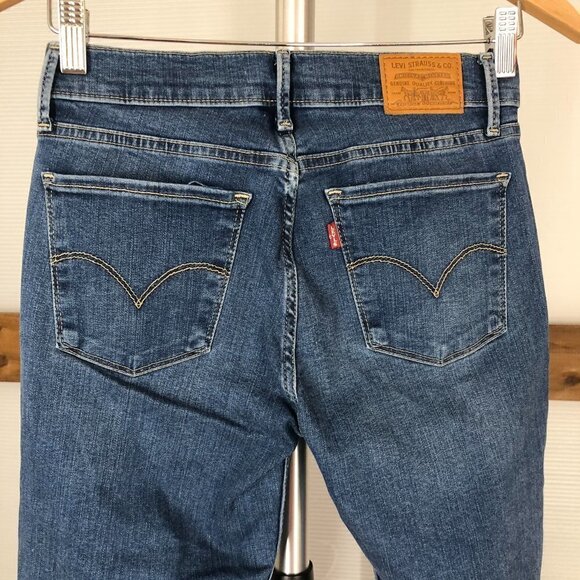 Levi's Premium Big E 710 Super Skinny Reproduction Medium Wash Denim Jeans Sz 28 - Picture 6 of 9
